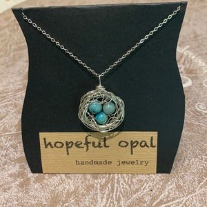 Bird’s Nest .925 sterling silver Necklace 20”